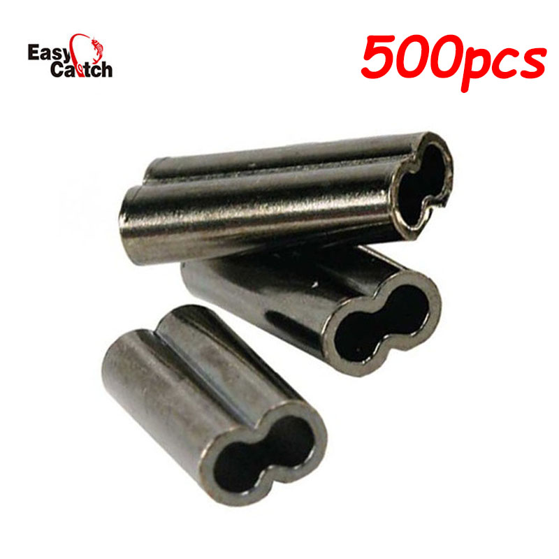 Monofilament Line - 500 Teile/los Kupfer Angeln Crimp Ärmeln